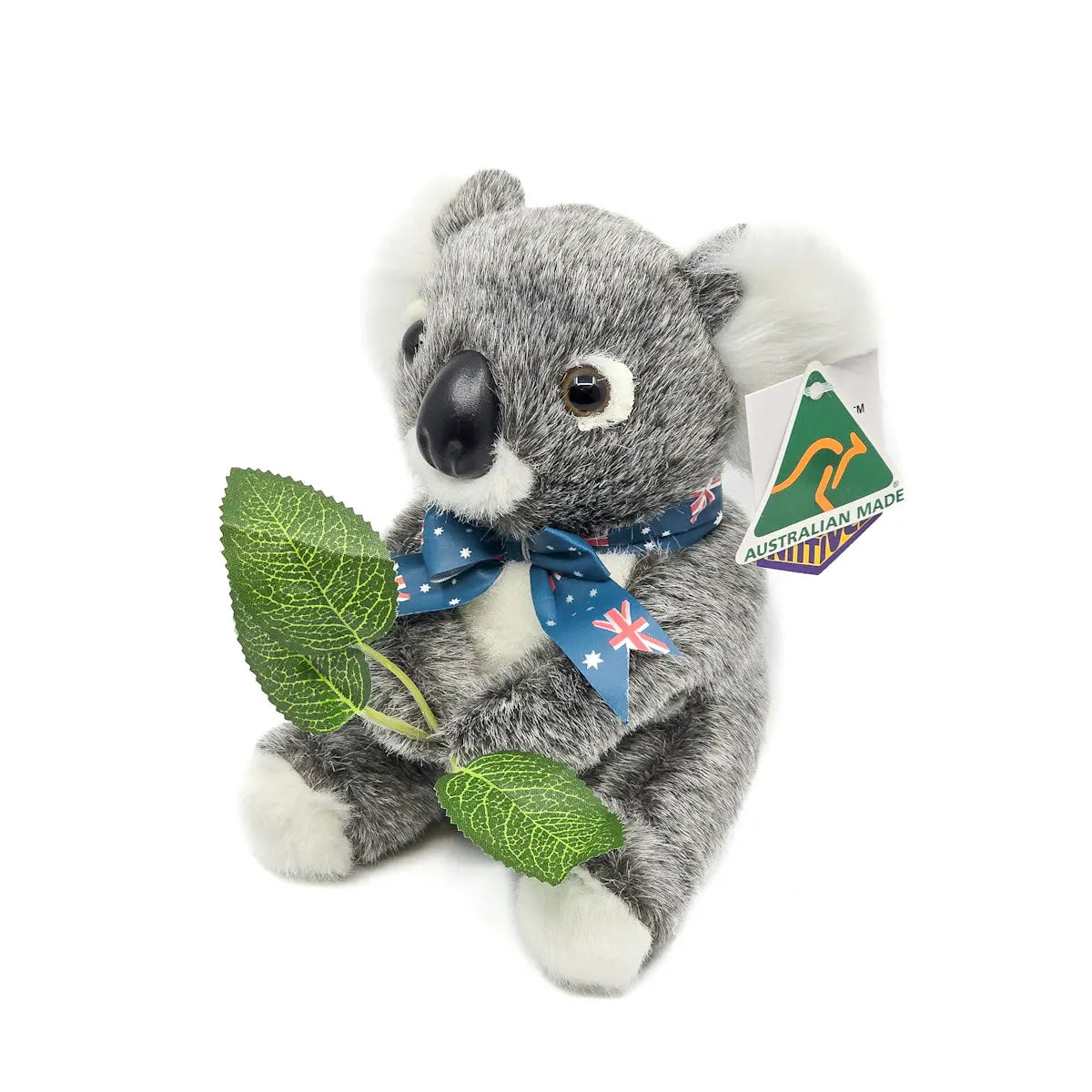 15cm Australian Made Koala with Leaf - Allanson Souvenirs
