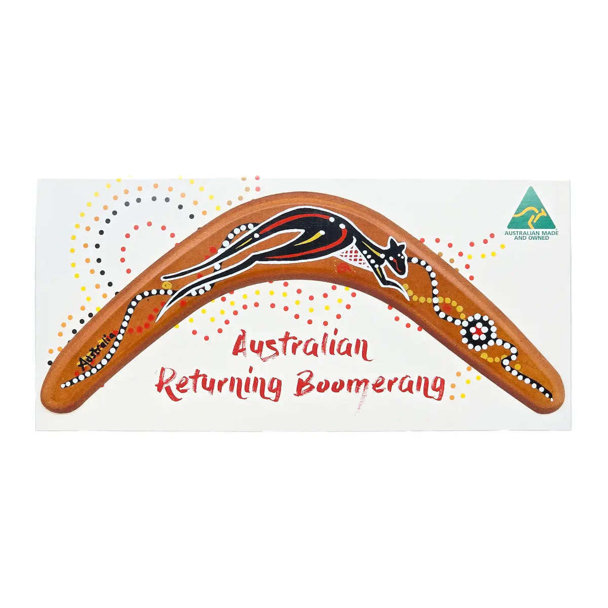 30cm Kangaroo Returning Boomerang - Allanson Souvenirs
