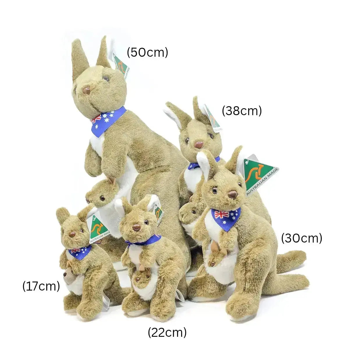 Australian Made Kangaroo Size Guide - Allanson Souvenirs