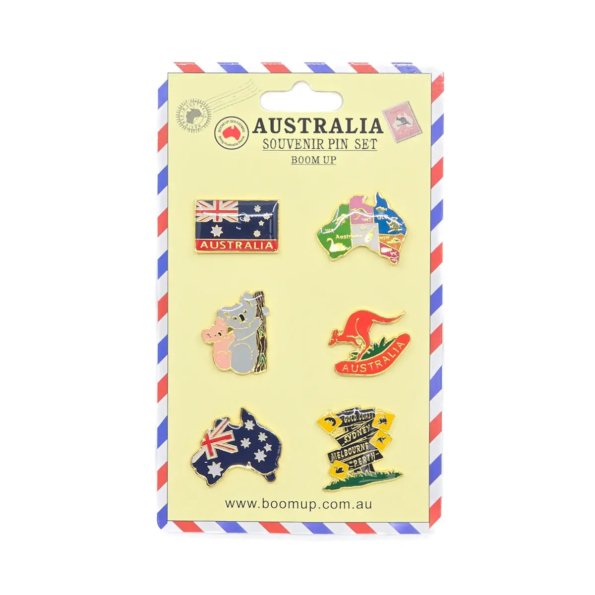 6pce Pins Allanson Souvenirs