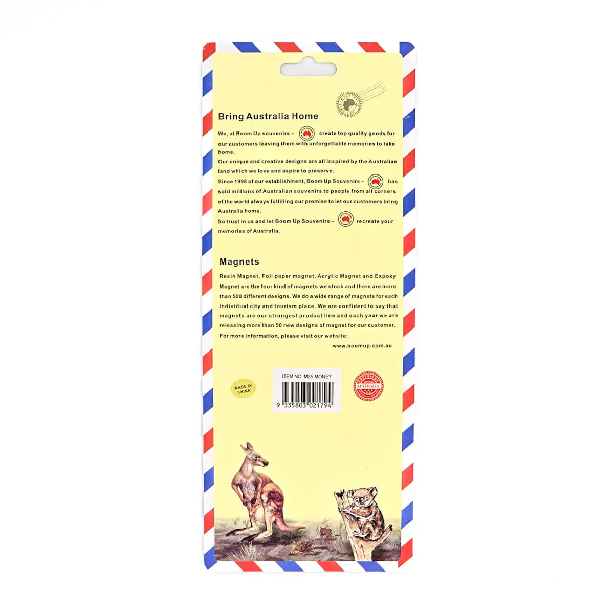 6-piece Australian Money Magnet Pack - Allanson Souvenirs