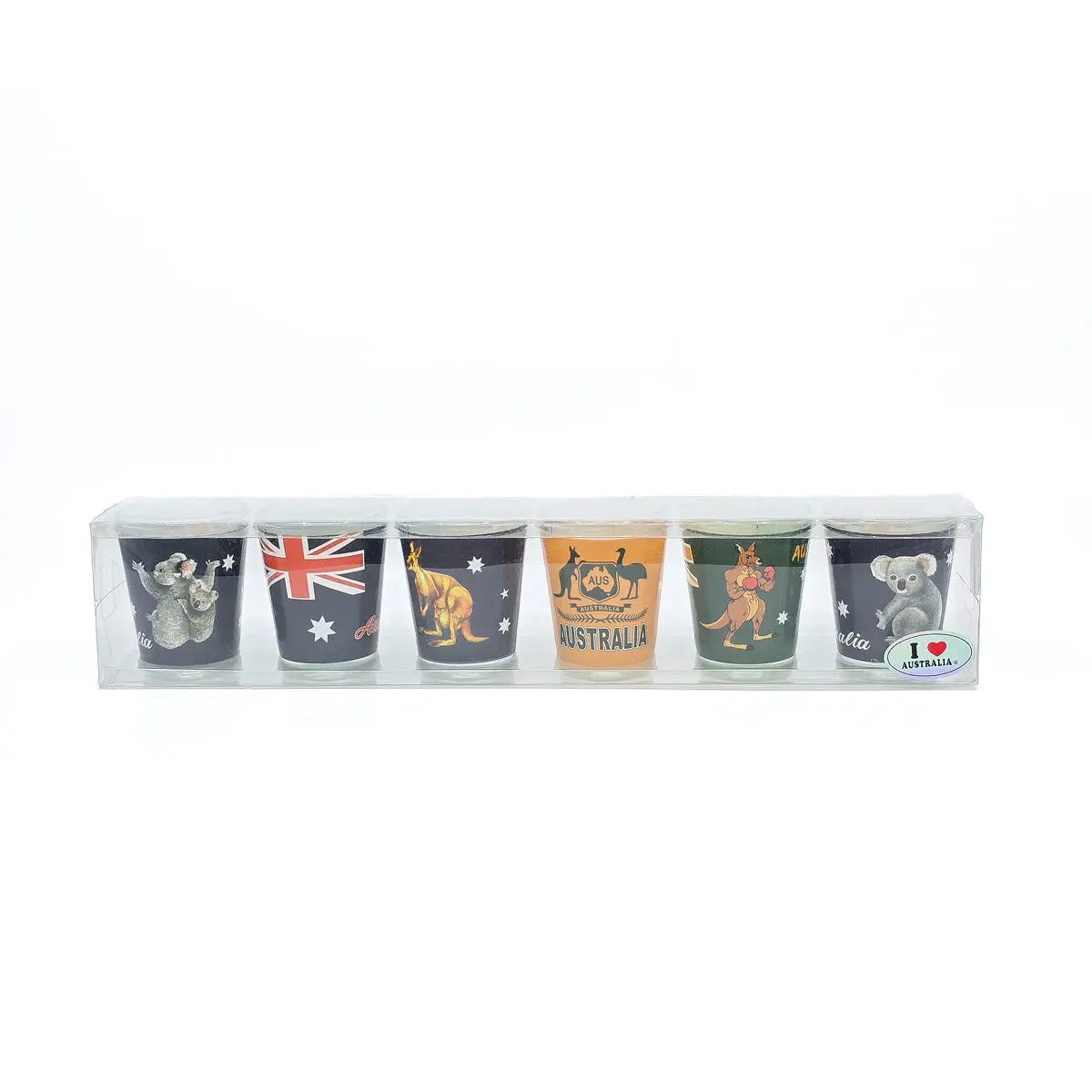 6-piece Australiana Shot Glass Set Allanson Souvenirs