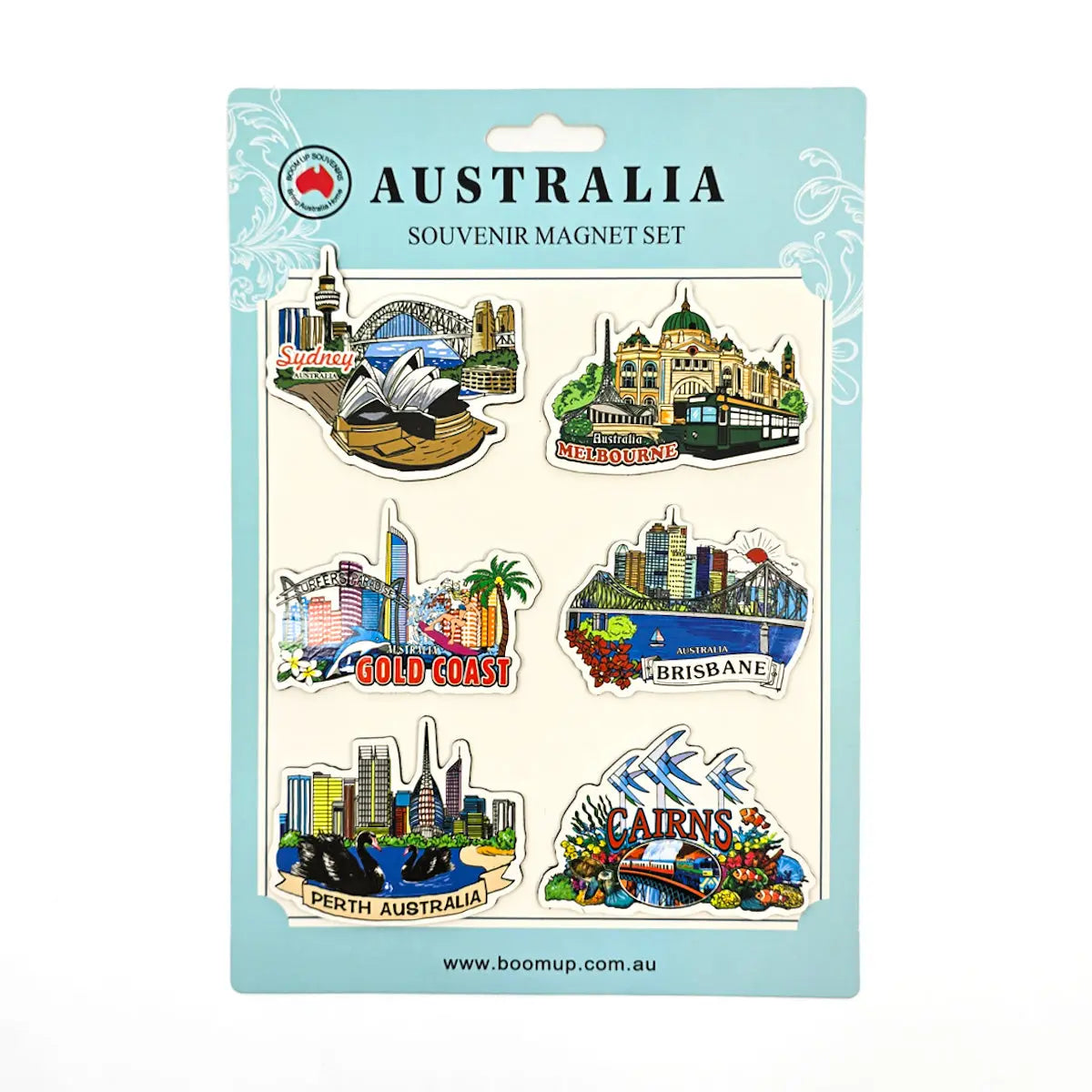 6-piece Capital Cities Magnet Pack - Allanson Souvenirs