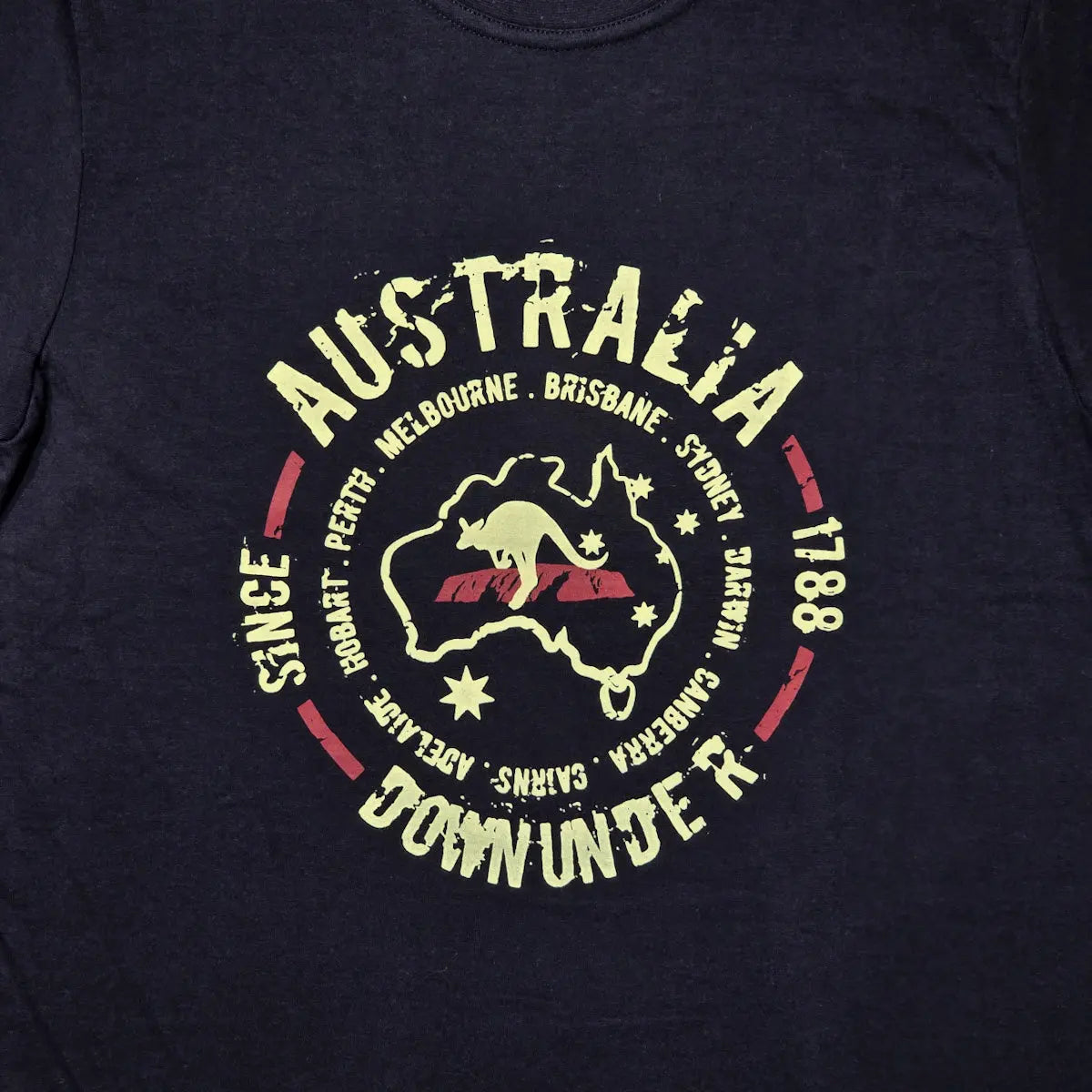 Adult Navy Australia Down Under T-shirt - Allanson Souvenirs