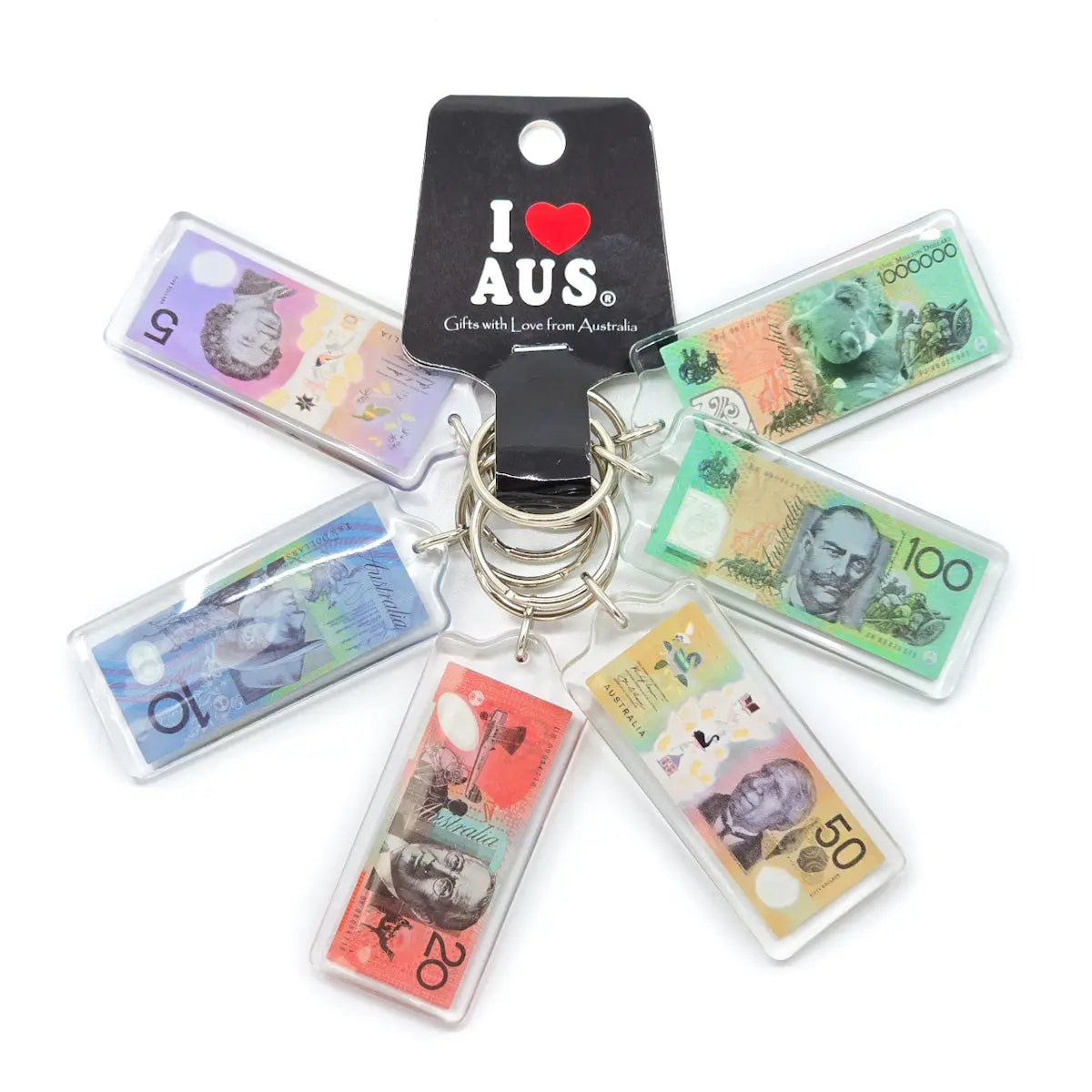 Australian Money Keyring Set - Allanson Souvenirs