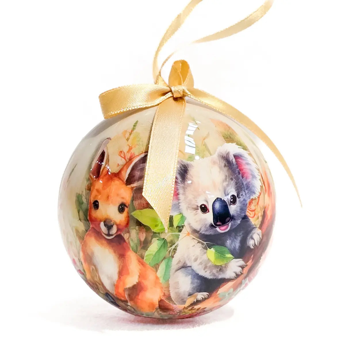 Baby Koala & Kangaroo Christmas Bauble - Allanson Souvenirs