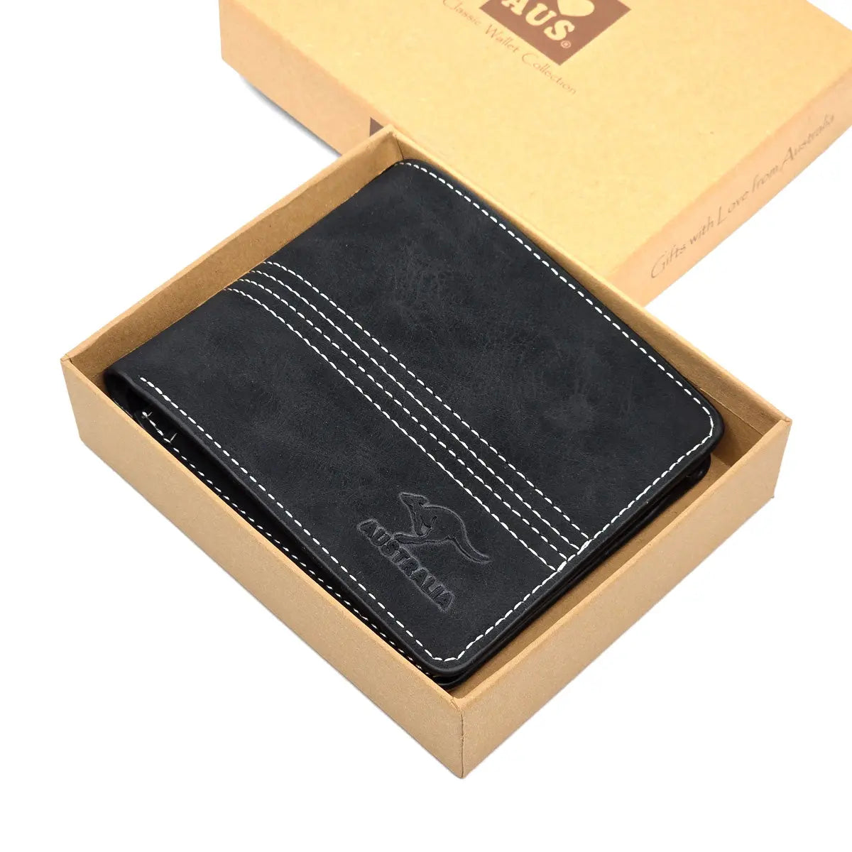 Black Suede Mens Wallet - Allanson Souvenirs