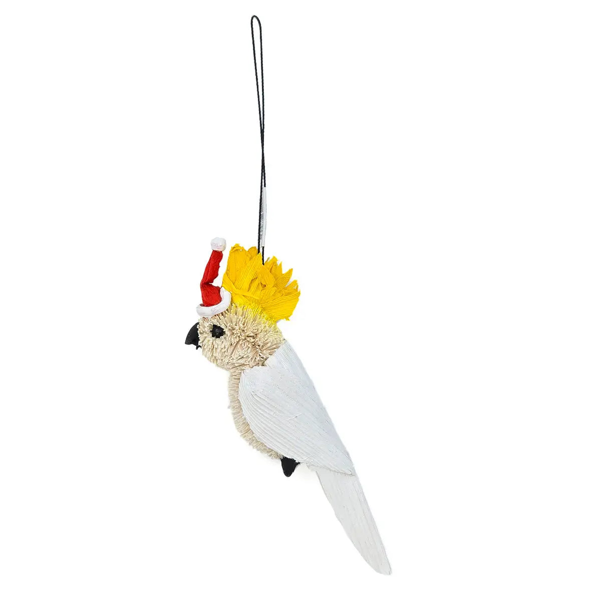 Cockatoo with Santa Hat Christmas Decoration - Allanson Souvenirs