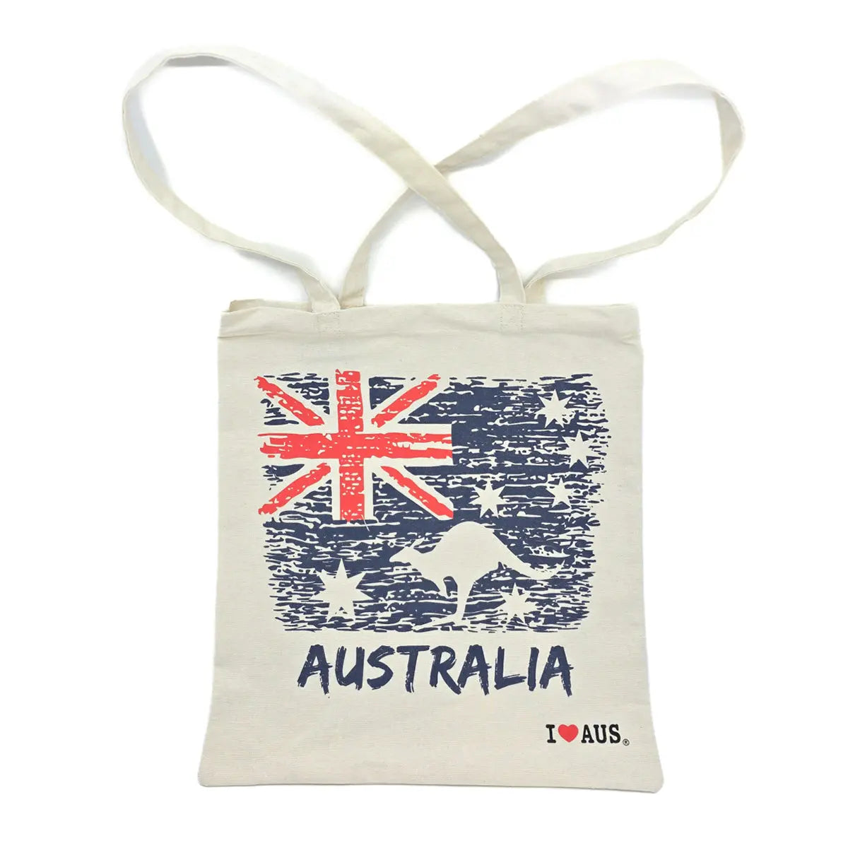 Flag Kangaroo Canvas Tote Bag - Allanson Souvenirs