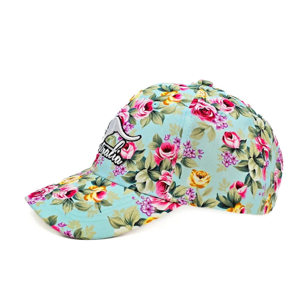 Floral Kangaroo Baseball Cap - Allanson Souvenirs
