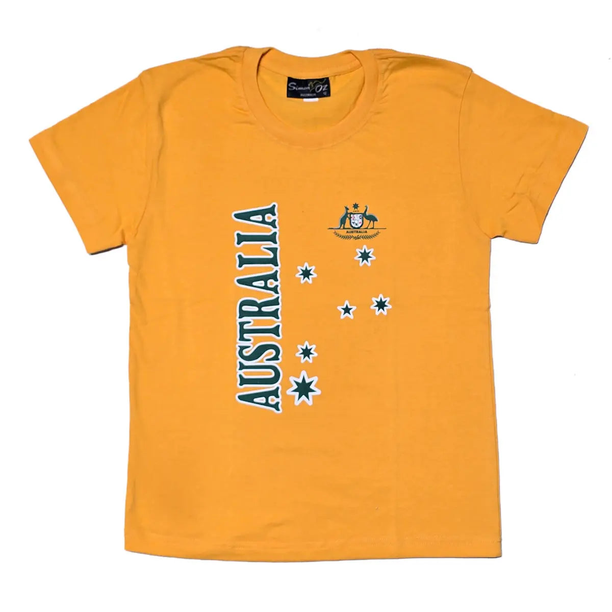 Gold Australian Coat of Arms Kids T-Shirt - Allanson Souvenirs