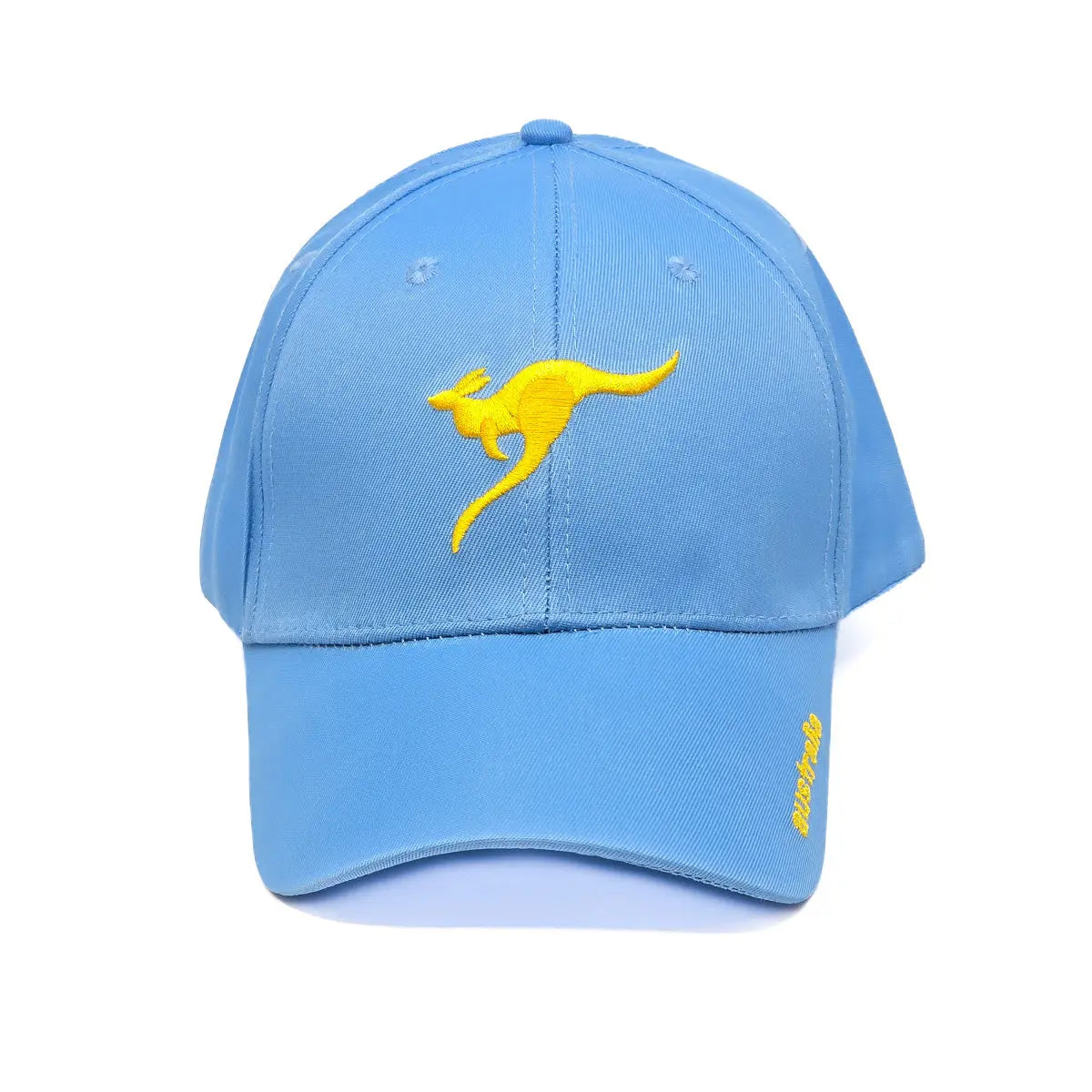 Gold Kangaroo Light Blue Lightweight Cap - Allanson Souvenirs