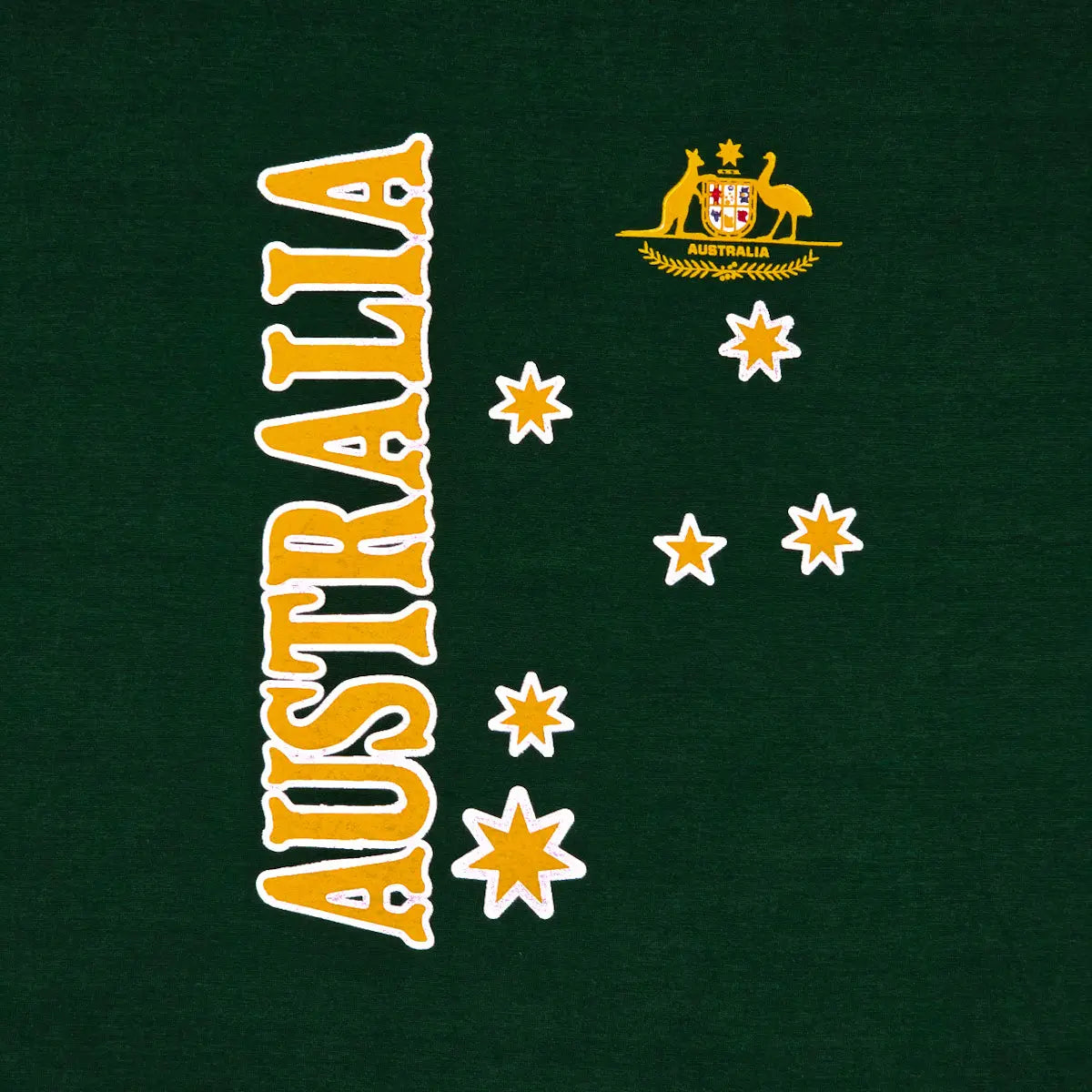 Green Australian Coat of Arms Kids T-shirt - Allanson Souvenirs
