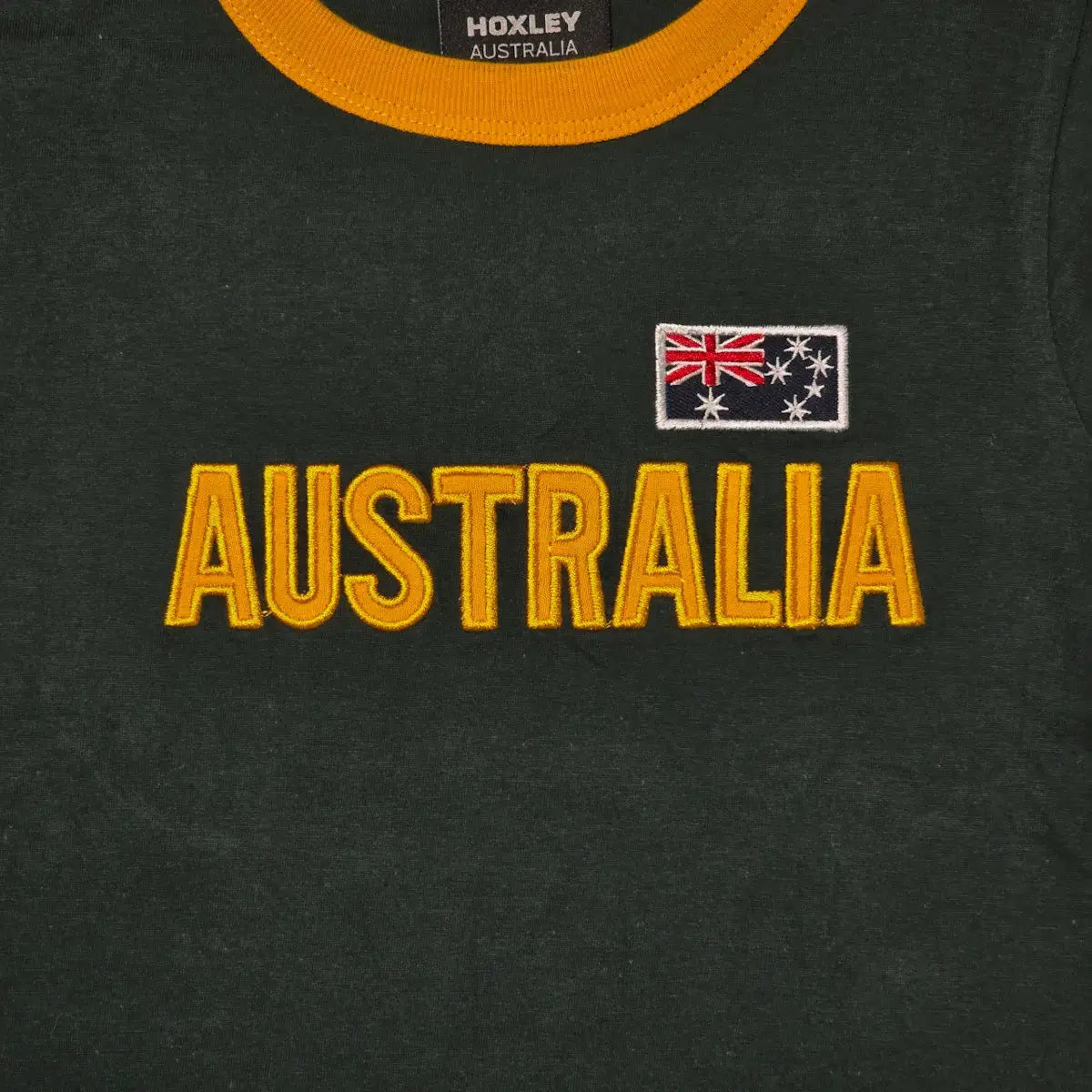 Green and Gold Striped Kids T-Shirt Design - Allanson Souvenirs