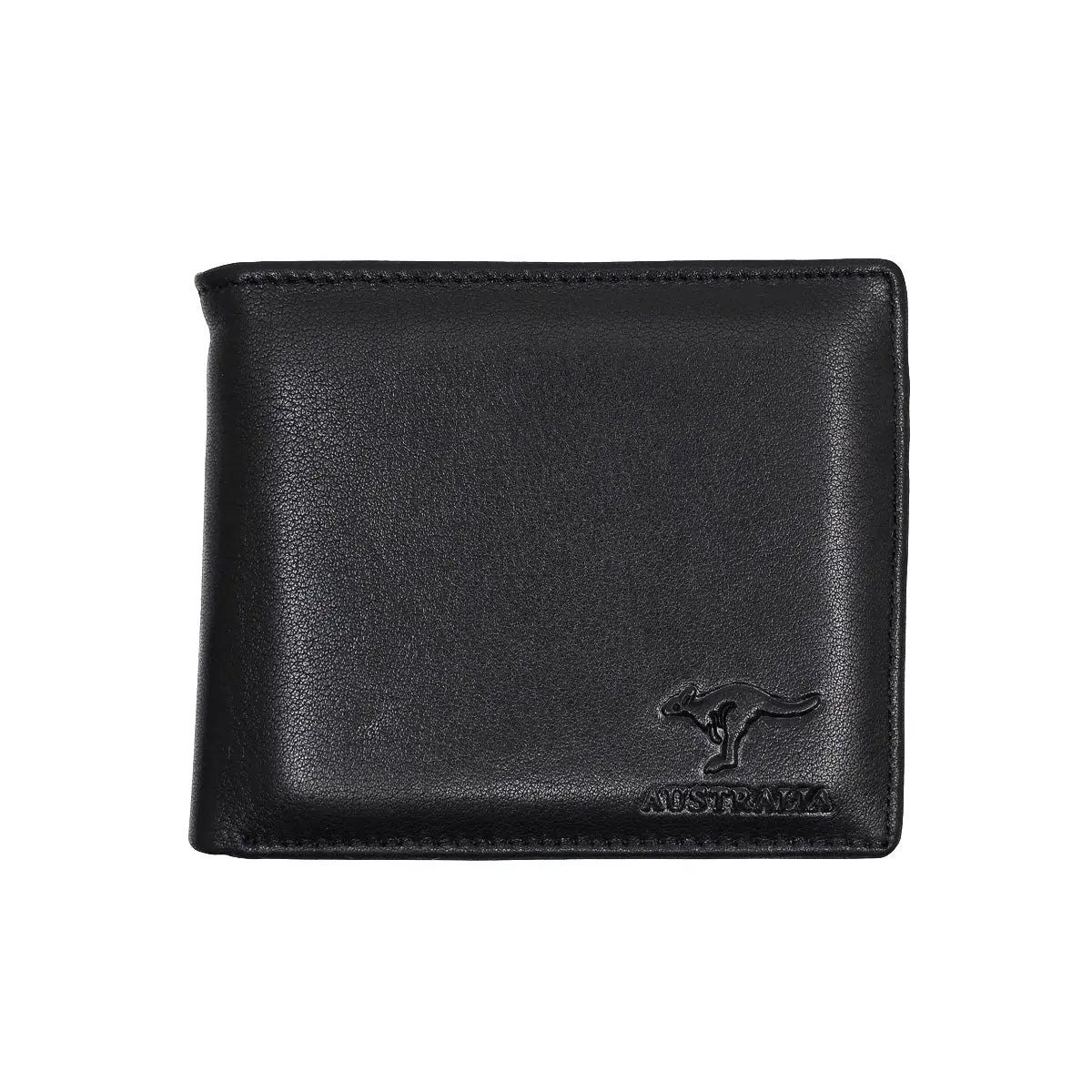 Black Kangaroo Leather Mens Wallet - Allanson Souvenirs