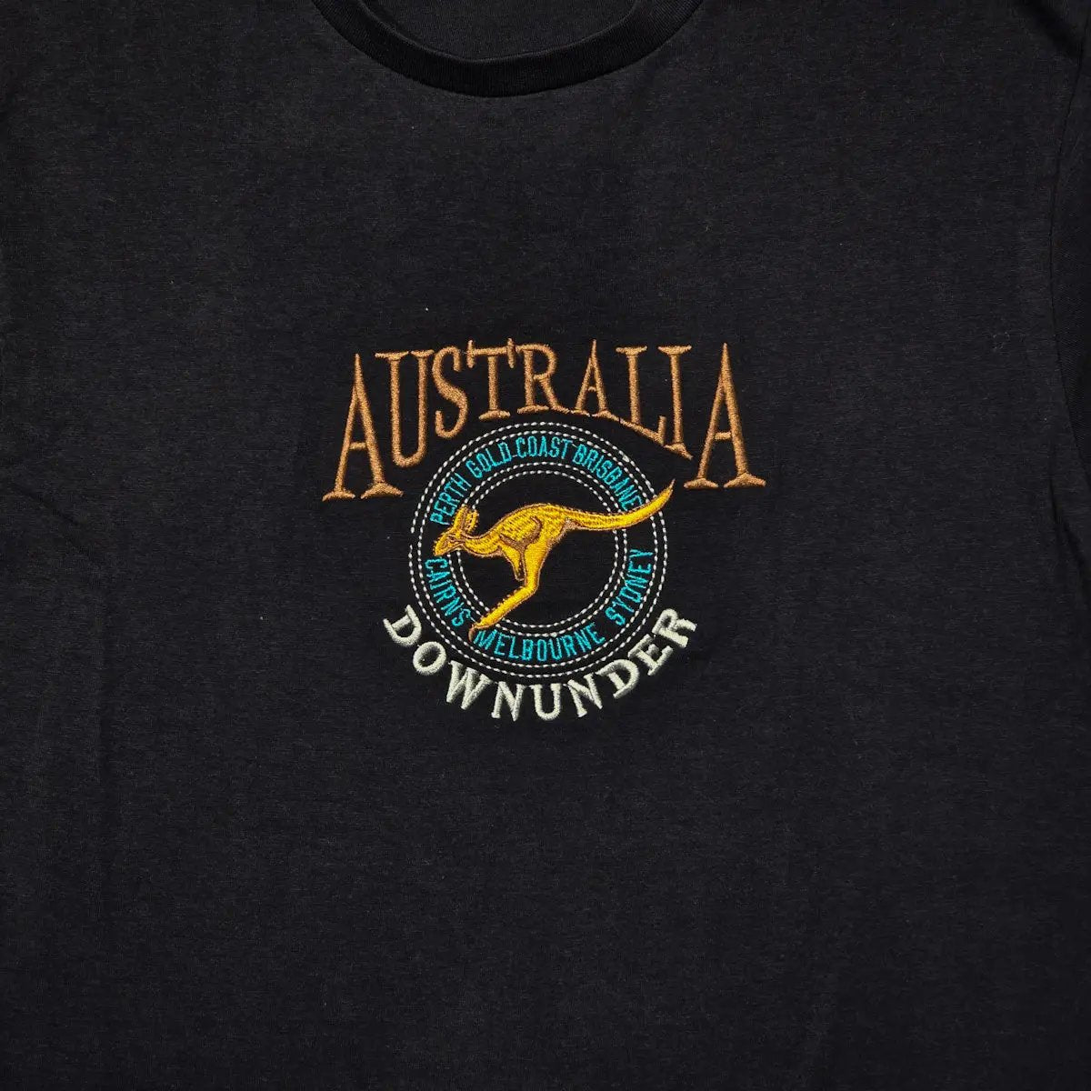 Kids Embroidered Australia DownUnder T-Shirt - Allanson Souvenirs