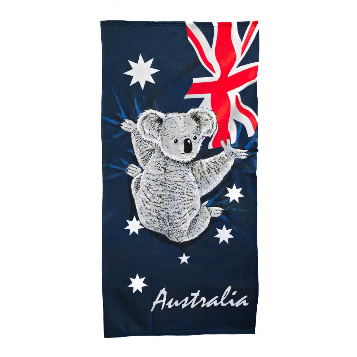 Koala Australian Flag Beach Towel - Allanson Souenirs