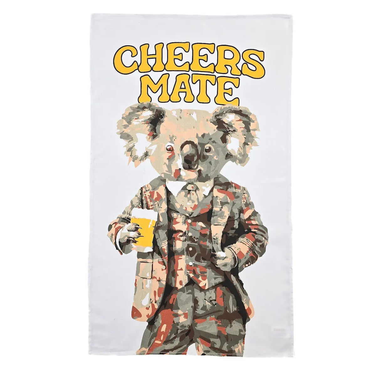 Koala Cheers Mate Tea Towel Allanson Souvenirs