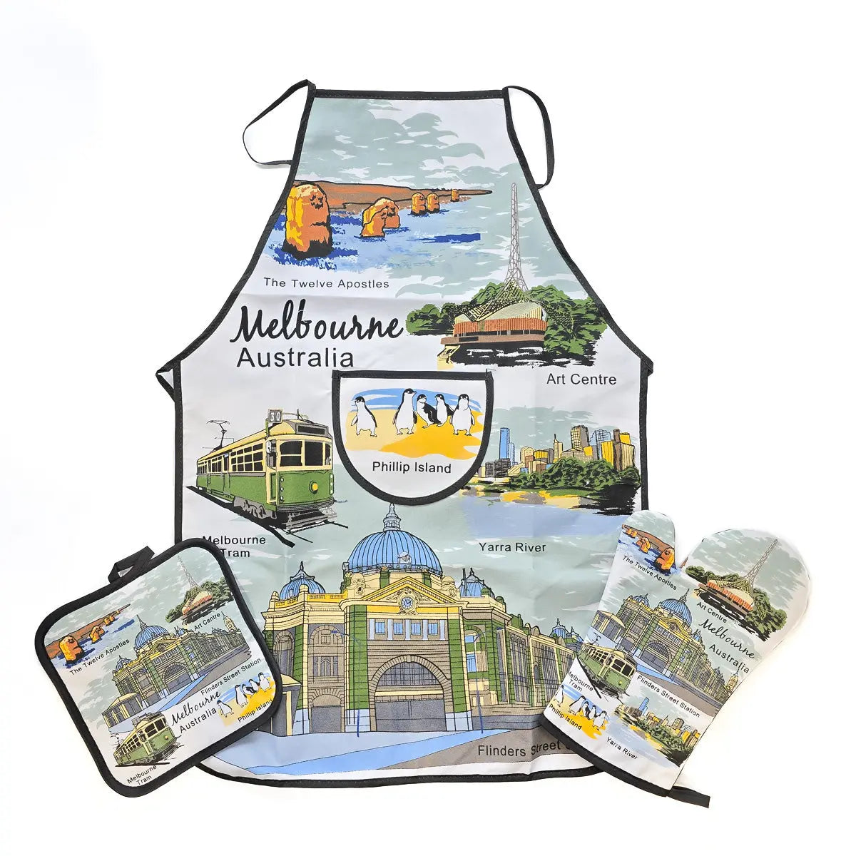 Melbourne Apron Set - Allanson Souvenirs
