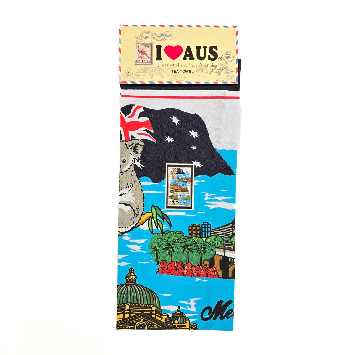 Melbourne Tea Towel Allanson Souvenirs