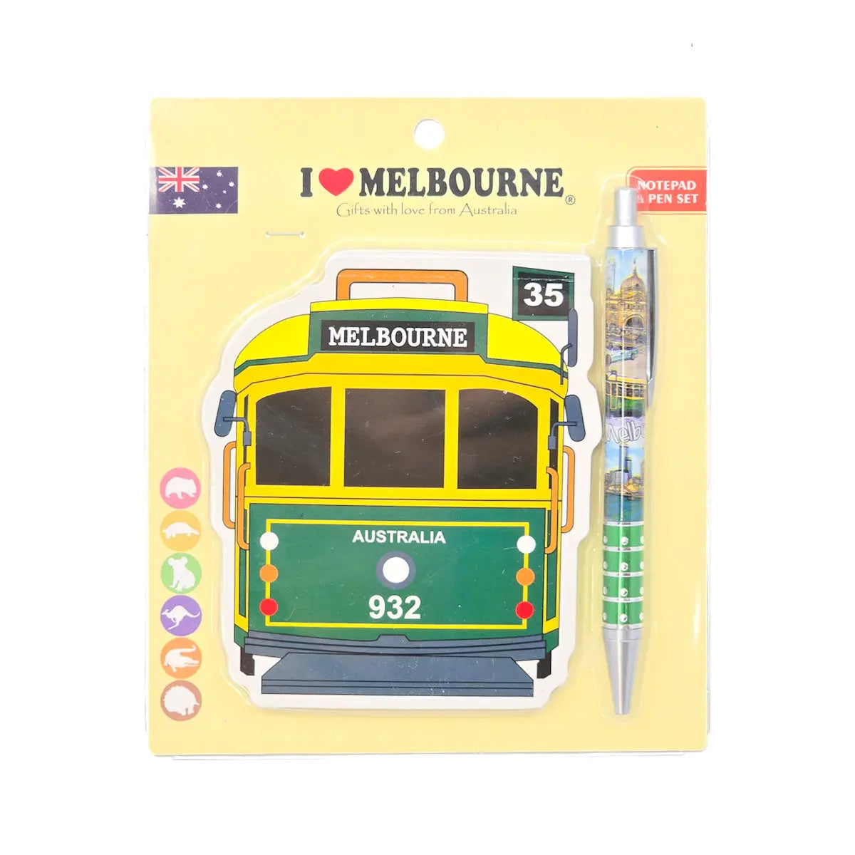 Melbourne Tram Notepad and Pen - Allanson Souvenirs