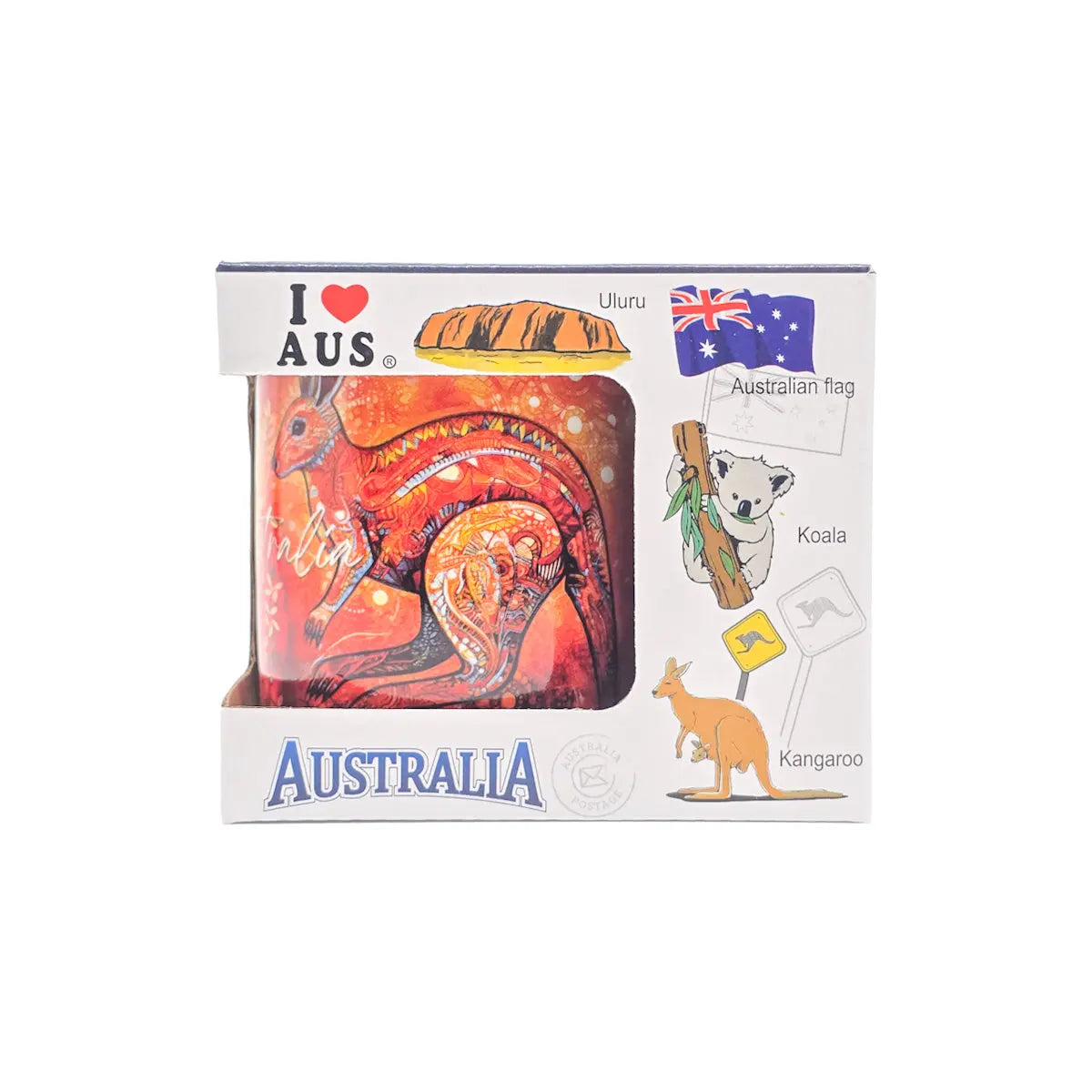 Mosaic Kangaroo and Koala Coffee Mug - Allanson Souvenirs