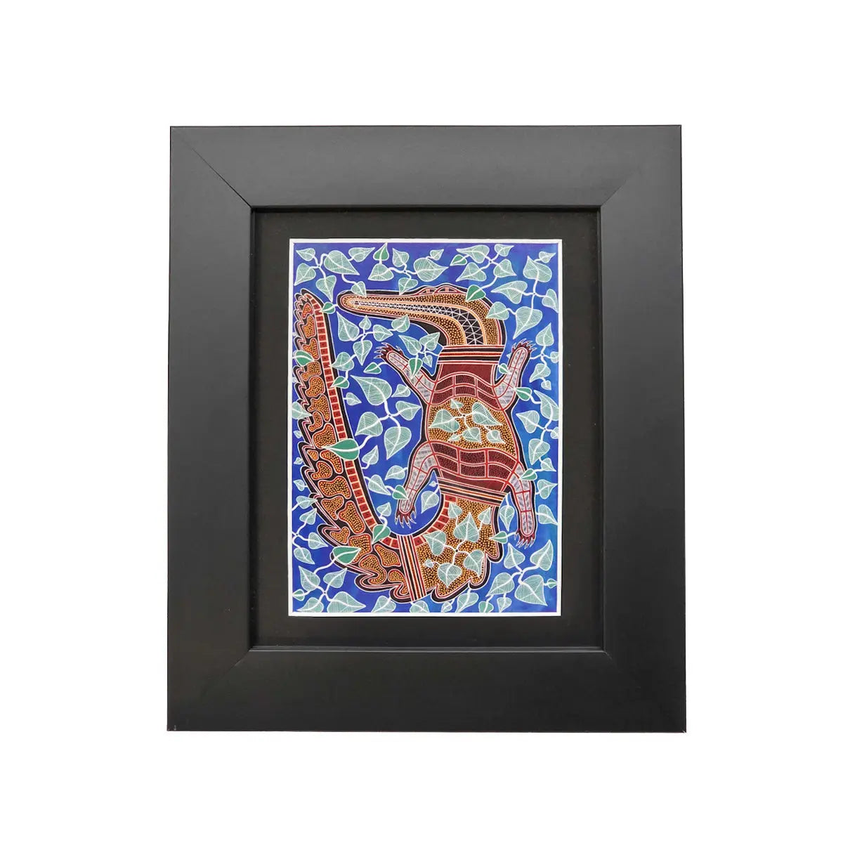 Murra Wolka Framed Print - Crocodile/Ginga - Allanson Souvenirs