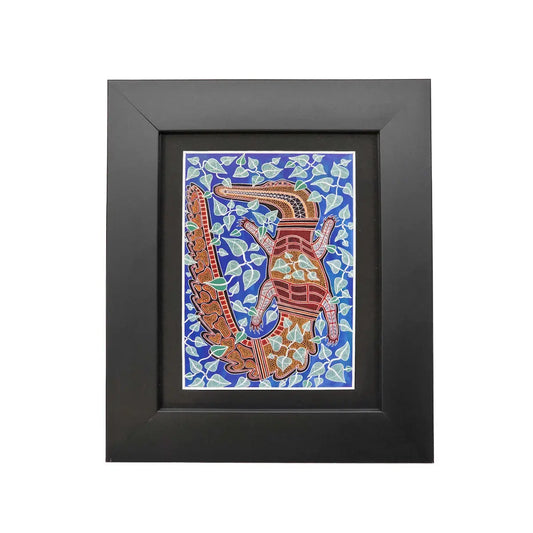 Murra Wolka Framed Print - Crocodile/Ginga - Allanson Souvenirs