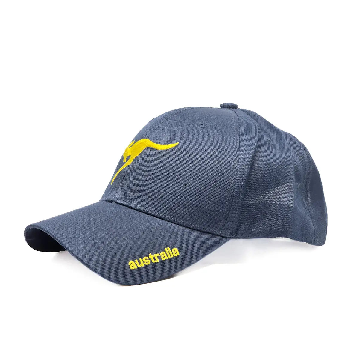 Navy and Gold Kangaroo Baseball Caps -Allanson Souvenirs