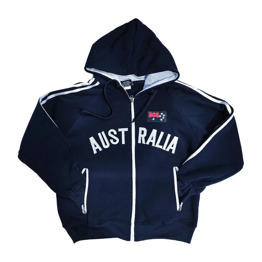 Navy Australia Hooded Jacket - Allanson Souvenirs