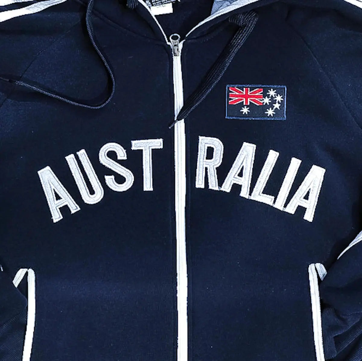 Navy Australia Hooded Jacket - Allanson Souvenirs