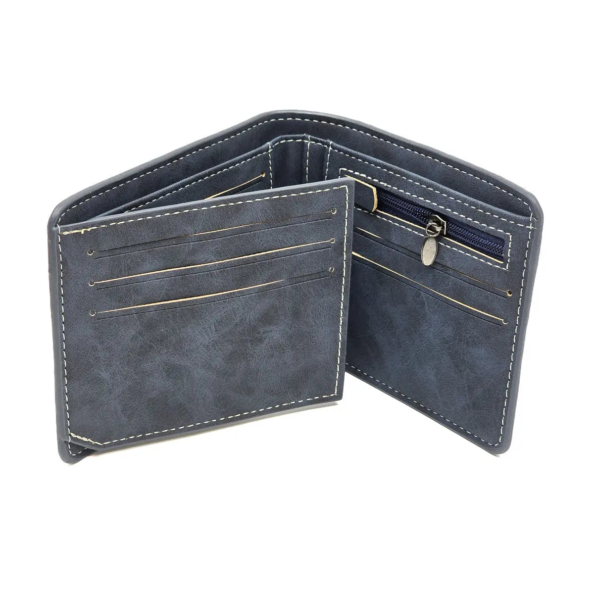 Navy Blue Suede Mens Wallet - Allanson Souvenirs