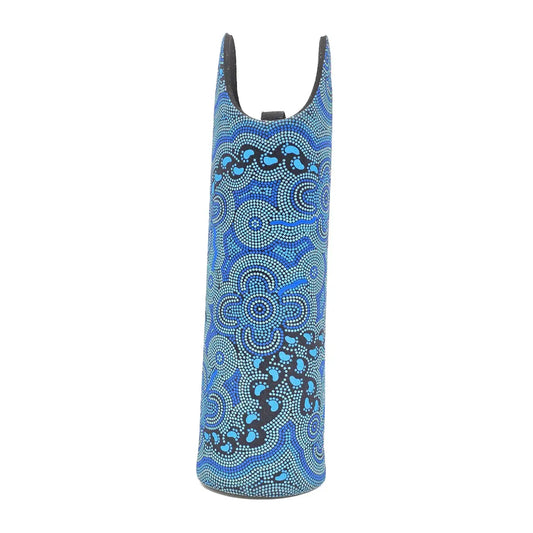 On Walkabout Blue Wine Bottle Holder - Allanson Souvenirs