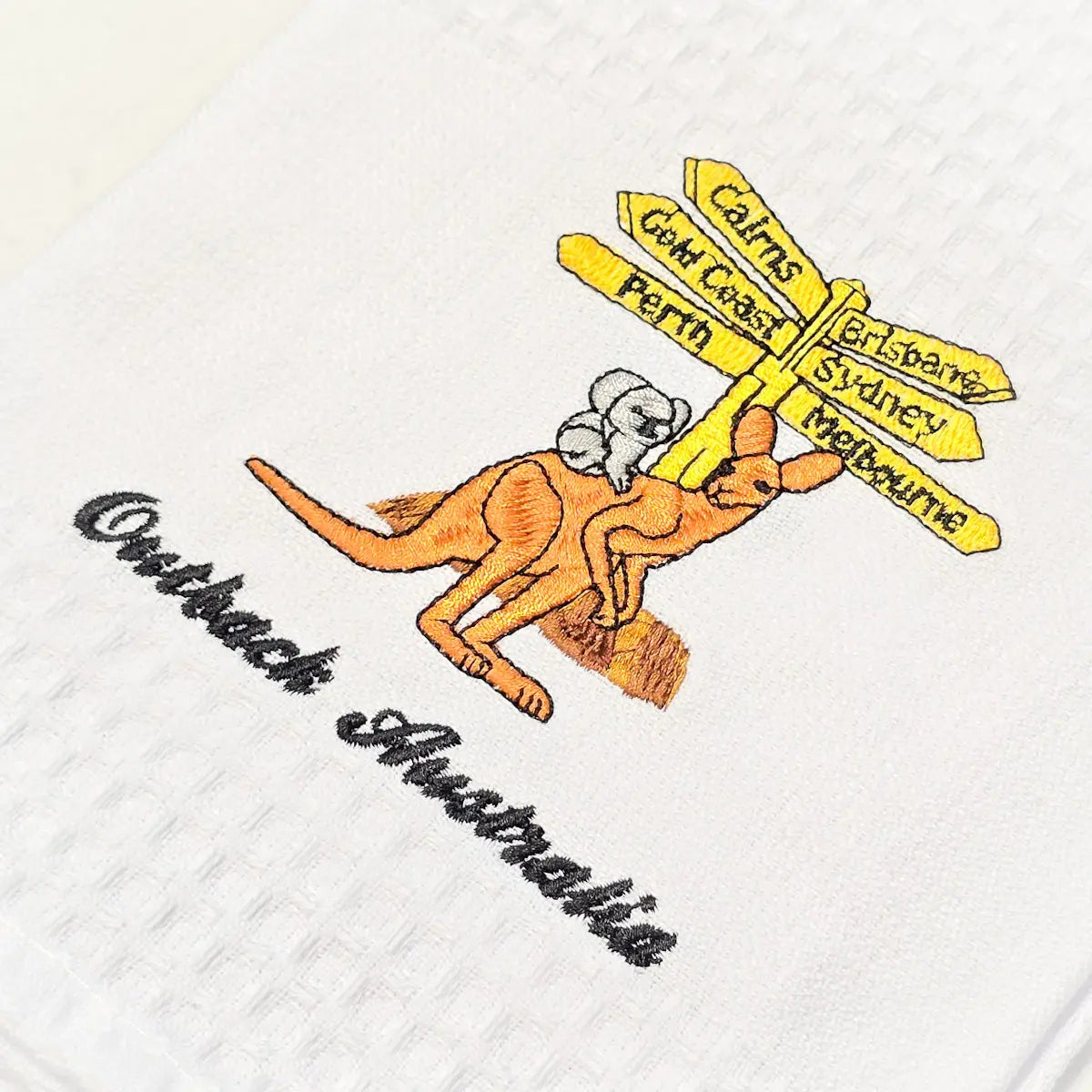 Outback Waffle Tea Towel Allanson Souvenirs