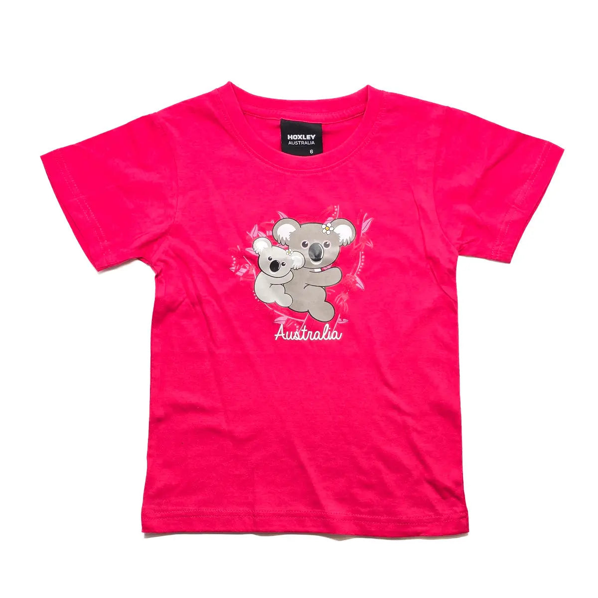 Pink Koala Cuddles Kids T-Shirt - Allanson Souvenirs