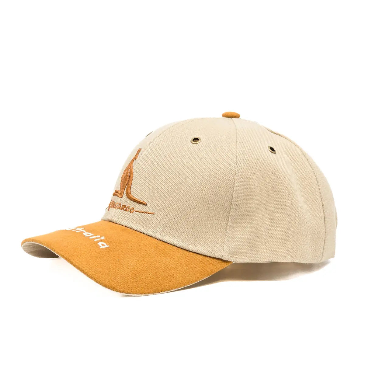 Tan Australian Kangaroo Baseball Cap - Allanson Souvenirs