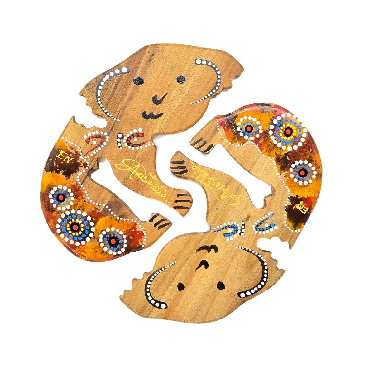 Wooden Koala Hand-Painted Trivet - Allanson Souvenirs