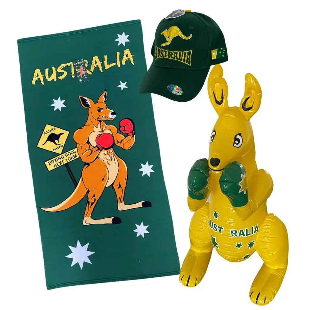 Australian Boxing Kangaroo Gift Set Allanson Souvenirs