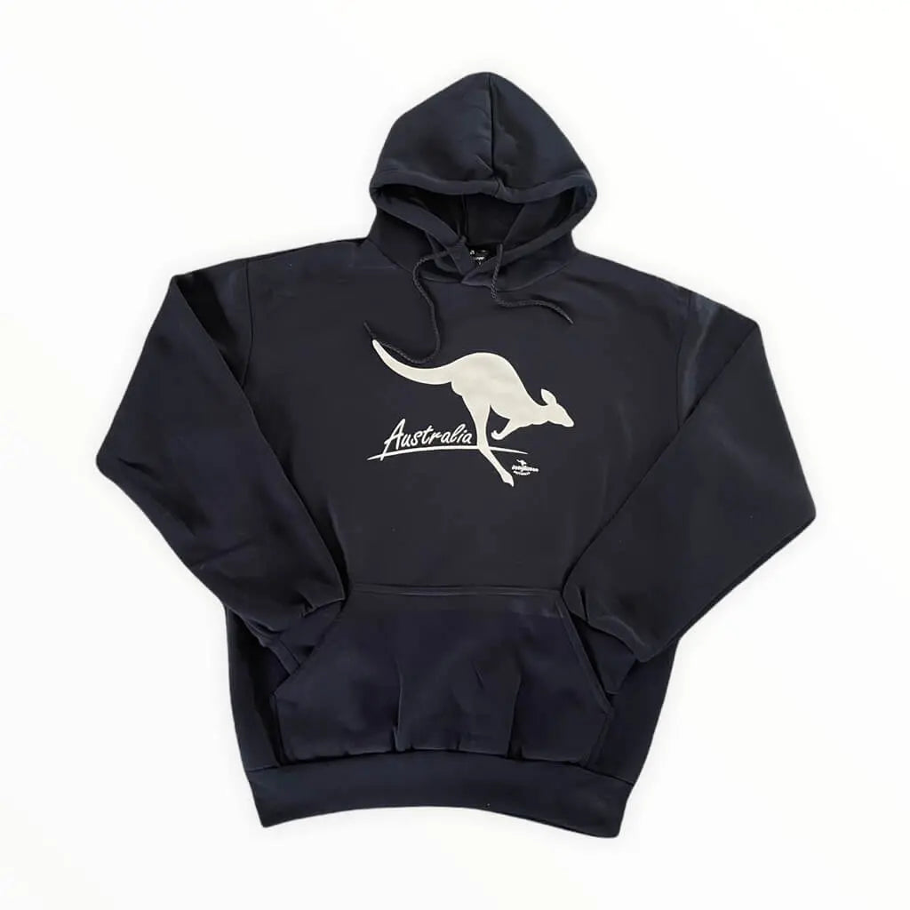 Navy Souvenir Australian Kangaroo Hoodie Allanson Souvenirs