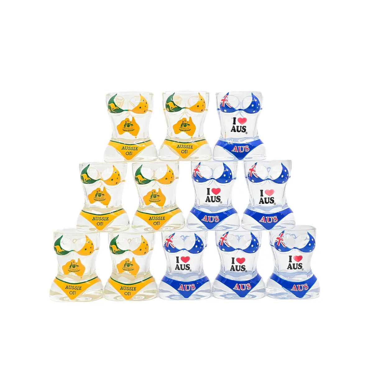 12-piece Mixed Bikini Shot Set - Allanson Souvenirs