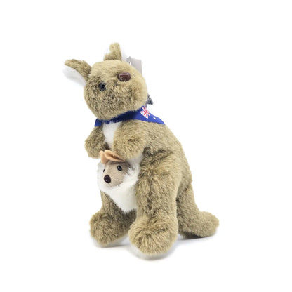 17cm Australian Made Kangaroo With Joey - Allanson Souvenirs