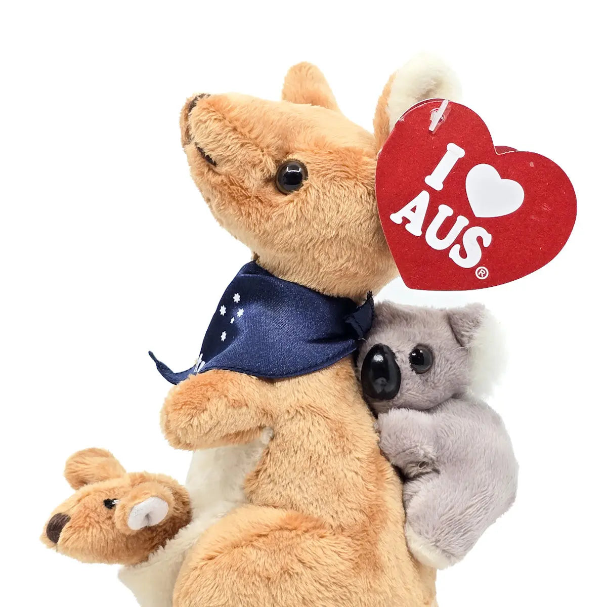 20cm Plush Kangaroo/Koala Soft Toy - Allanson Souvenirs
