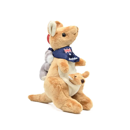 20cm Plush Kangaroo/Koala Soft Toy - Allanson Souvenirs