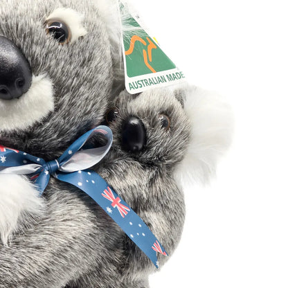 25cm Australian Made Koala with Babies - Allanson Souvenirs