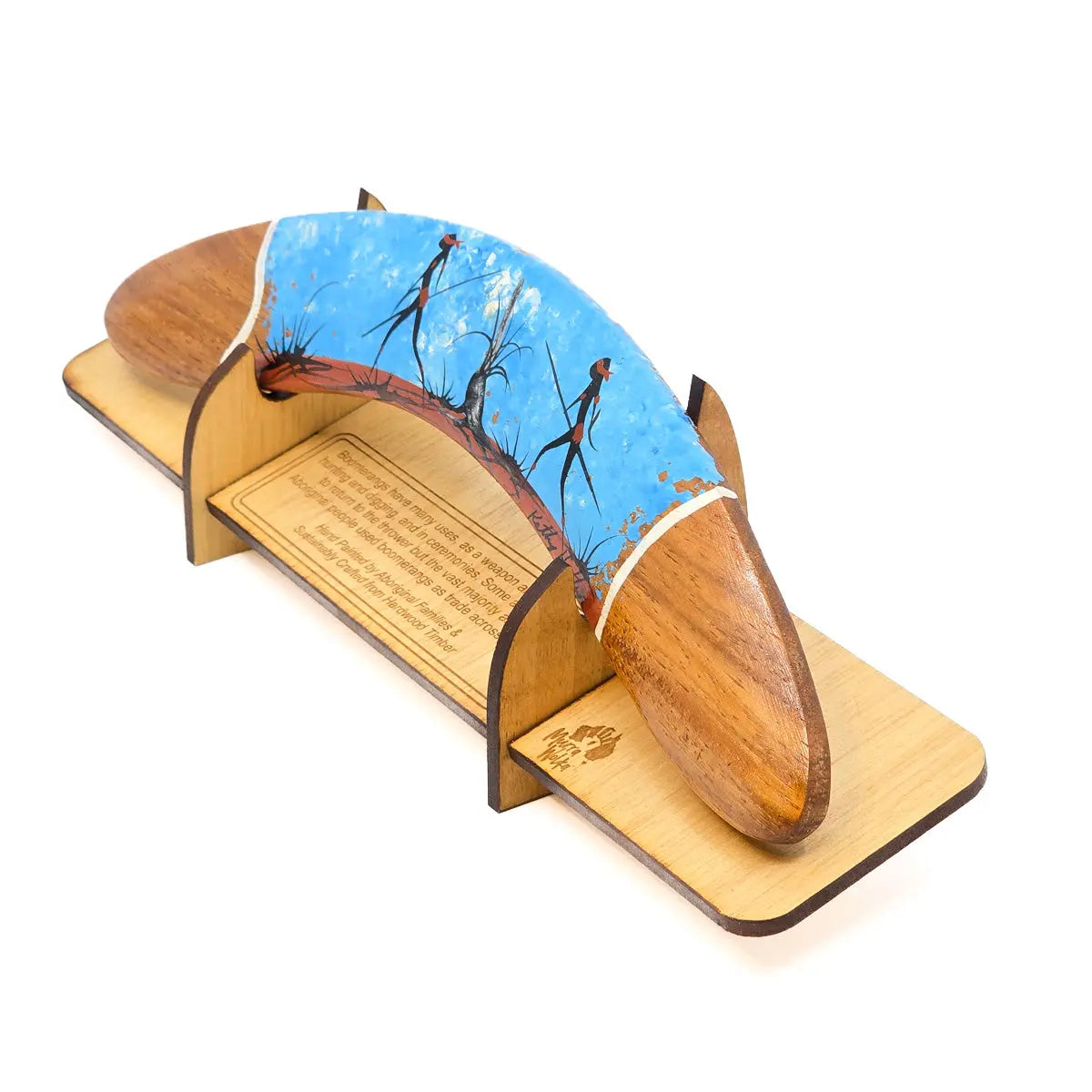 25cm Murra Wolka Display Boomerang - Allanson Souvenirs