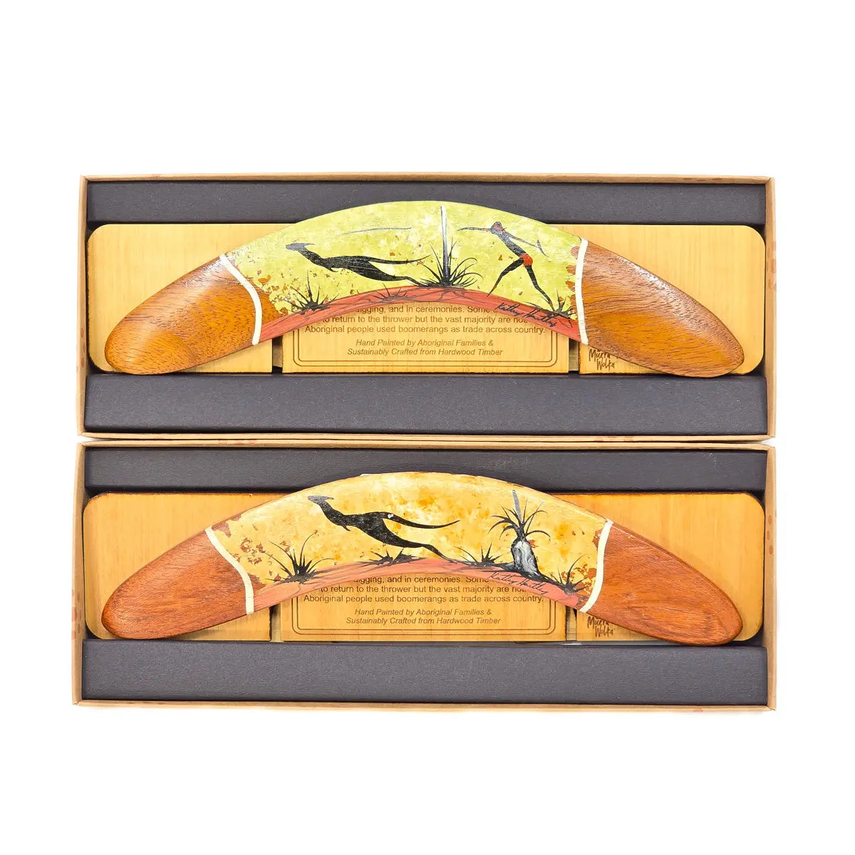 25cm Murra Wolka Display Boomerang - Allanson Souvenirs