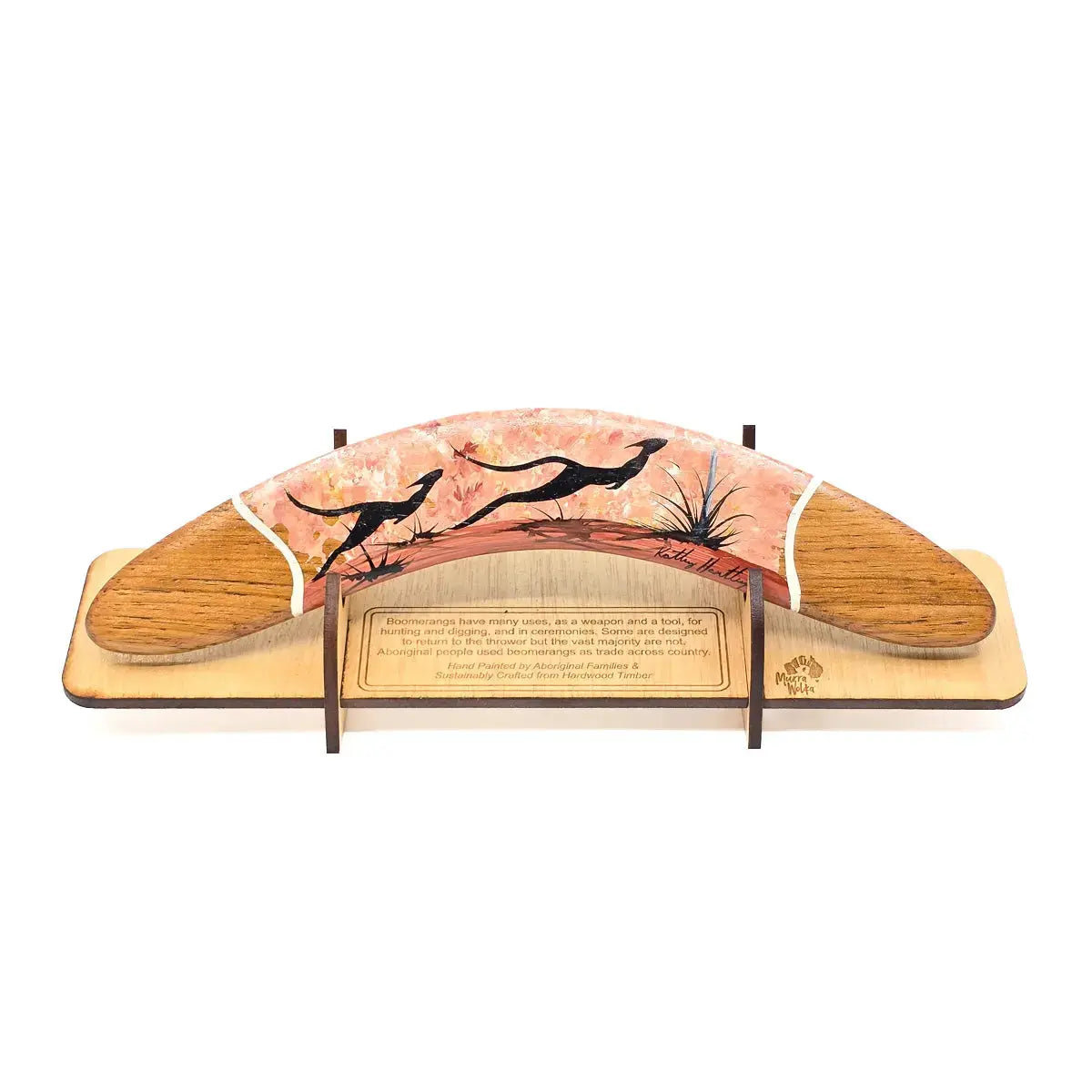 25cm Murra Wolka Display Boomerang - Allanson Souvenirs
