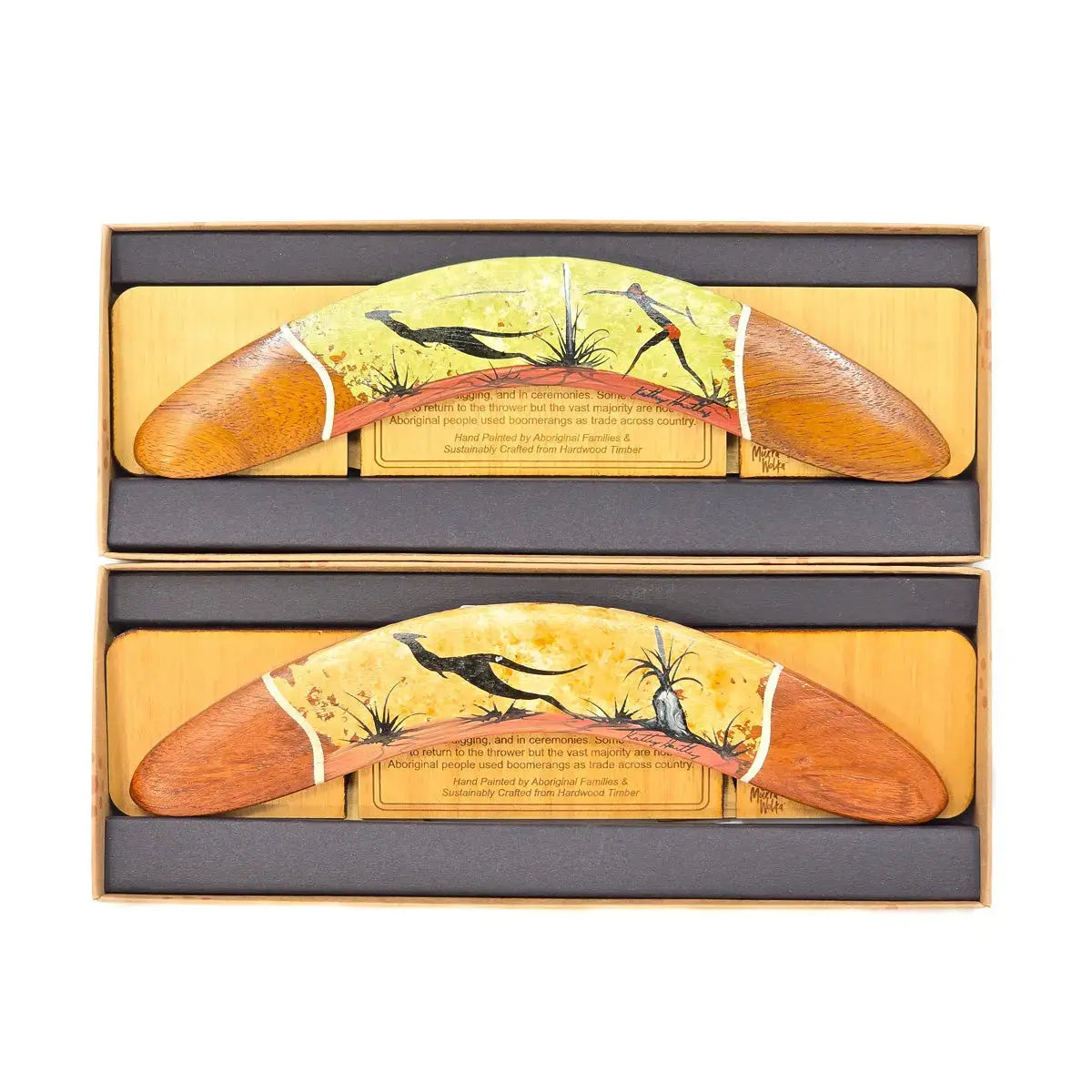 25cm Murra Wolka Display Boomerang - Allanson Souvenirs