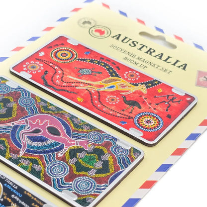 3-piece Aboriginal Art Magnet Pack - Allanson Souvenirs