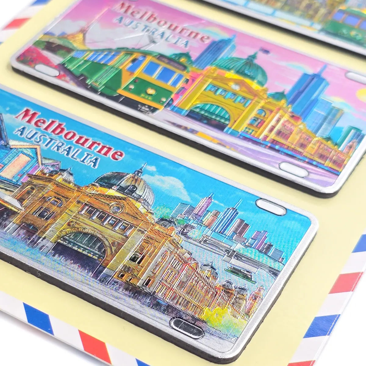 3-piece Colourful Melbourne Magnet Pack - Allanson Souvenirs
